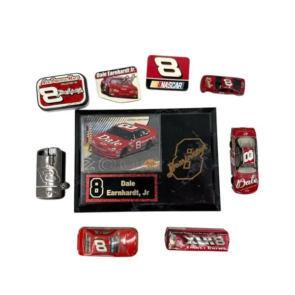 Dale Earnhardt Jr Lot Collectables 1st Daytona 500 win Trophy zippo Budweiser - Picture 10 of 13